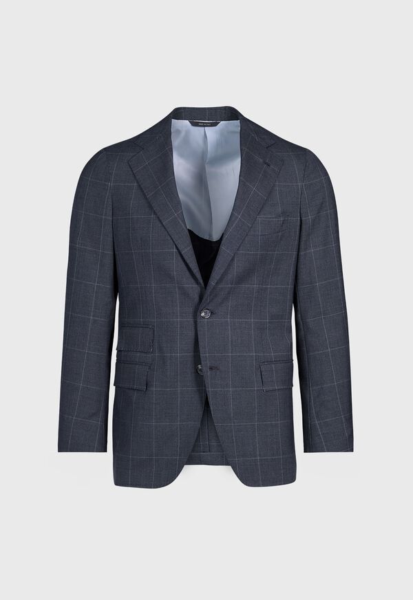Paul Stuart All Year Wool Windowpane Suit