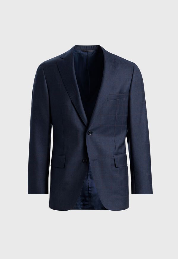 Paul Stuart All Year Wool Windowpane Suit