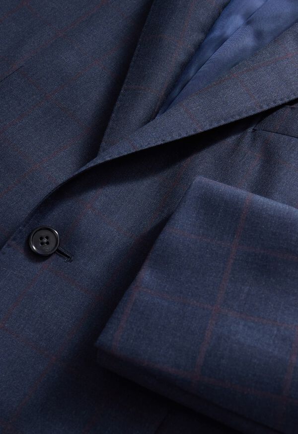 Paul Stuart All Year Wool Windowpane Suit