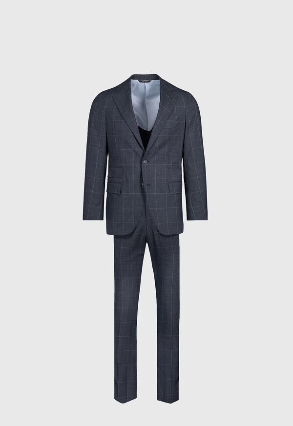 paul stuart All Year Wool Windowpane Suit