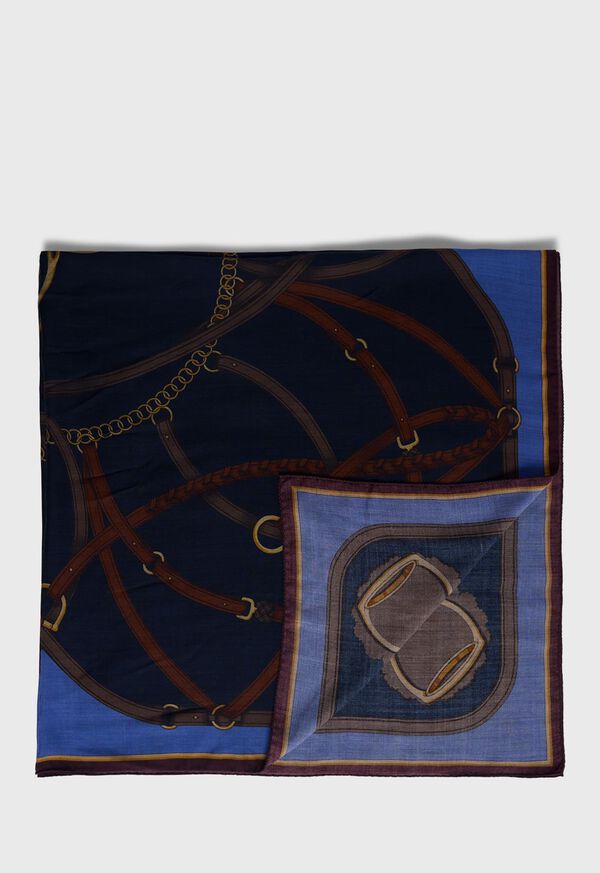 paul stuart Belt & Buckle Printed Scarf