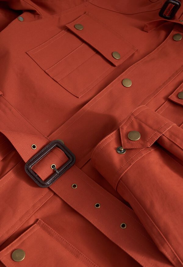 Paul Stuart Belted Terracotta Field Jacket