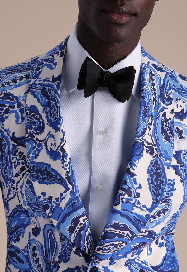 Paul Stuart Black Formal Satin Bow Tie