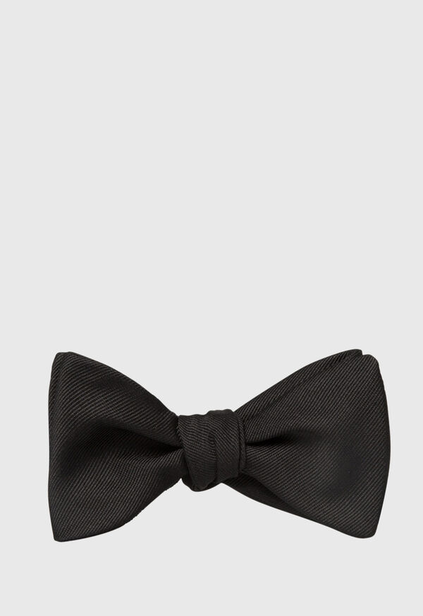 paul stuart Black Grosgrain Bow Tie