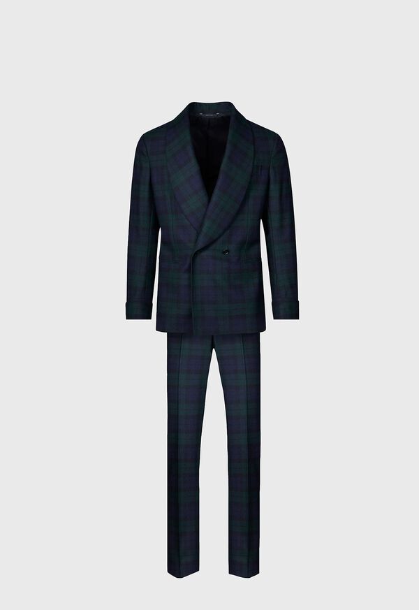 paul stuart Black Watch Shawl Collar Tuxedo