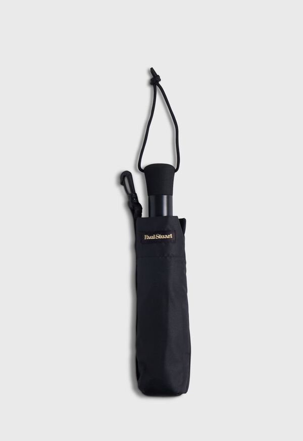 Paul Stuart Black Windproof Umbrella