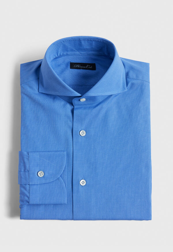 paul stuart Blue Spread Collar Shirt
