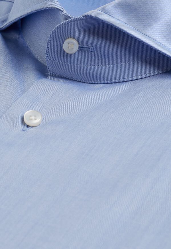 Paul Stuart Blue Twill Dress Shirt