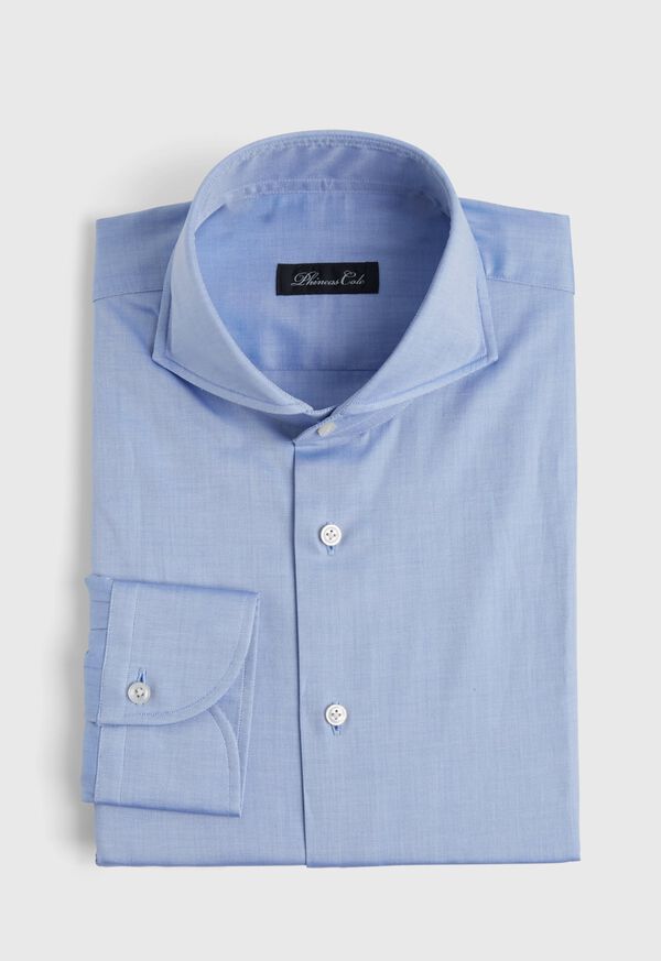 paul stuart Blue Twill Dress Shirt
