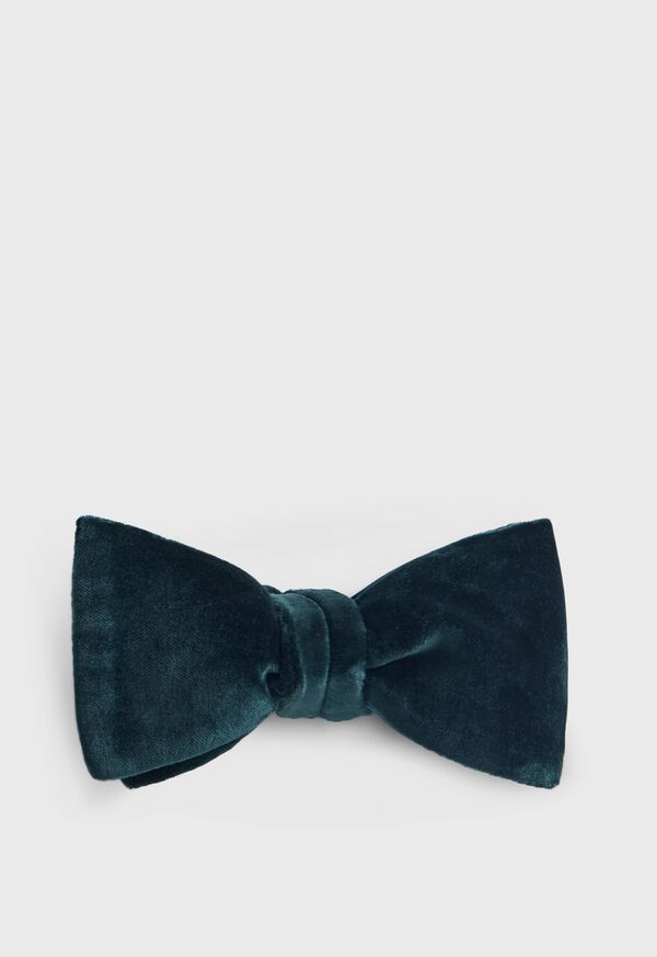 paul stuart Blunt Edge Cotton Velvet Bow Tie