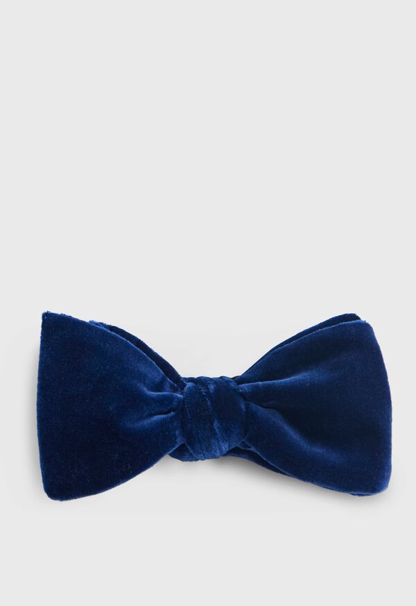 paul stuart Blunt Edge Cotton Velvet Bow Tie