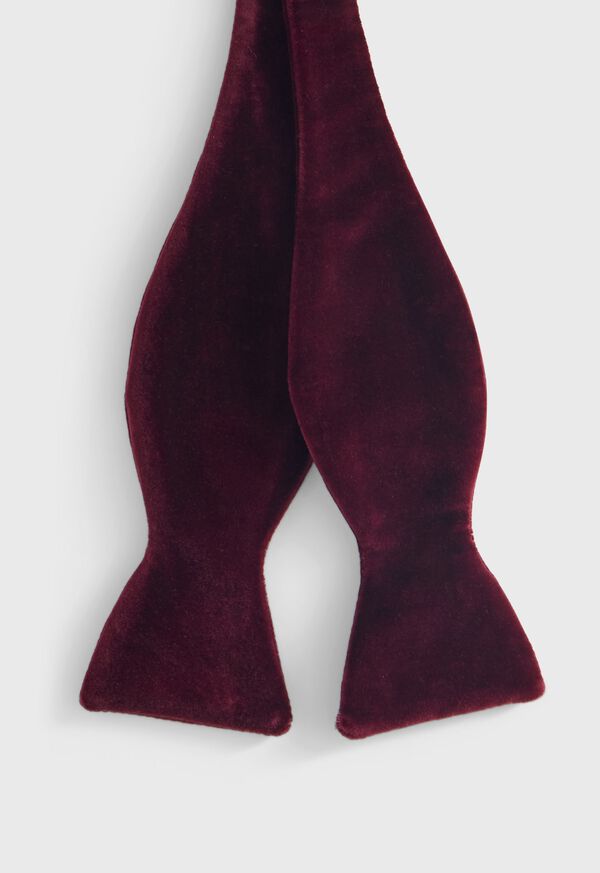 Paul Stuart Blunt Edge Cotton Velvet Bow Tie