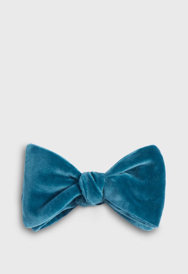 paul stuart Blunt Edge Velvet Bow Tie