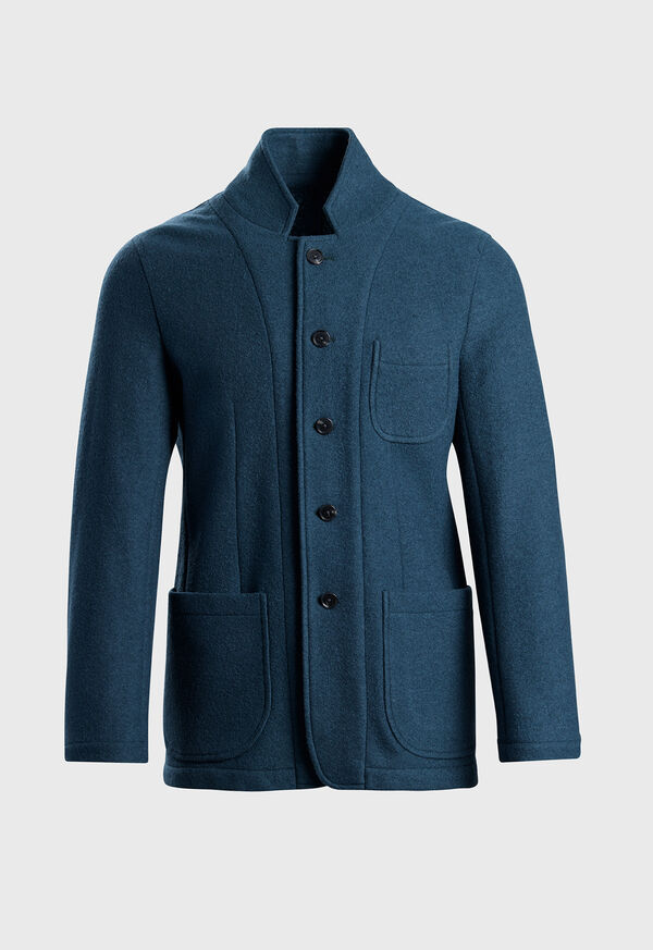 paul stuart Bouclé Nehru Soft Jacket