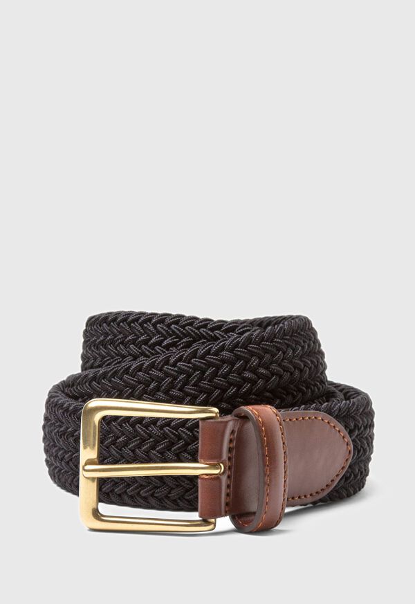 paul stuart Braided Stretch Nylon Belt
