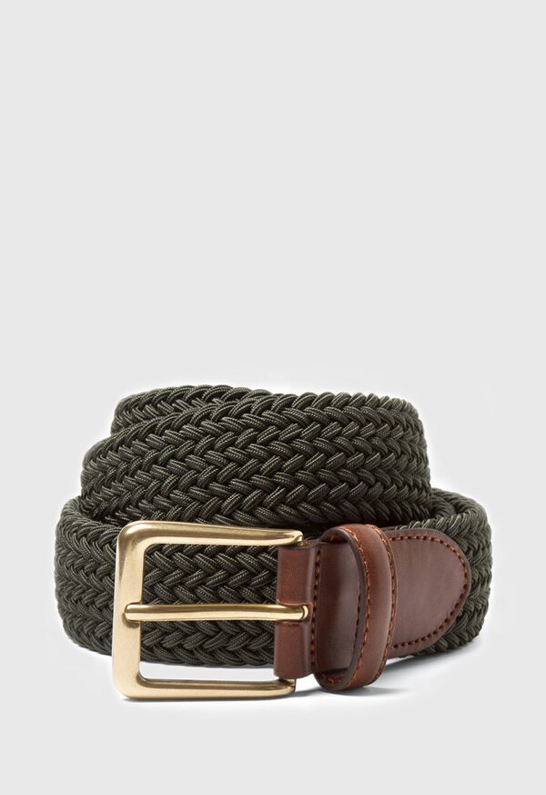 paul stuart Braided Stretch Nylon Belt