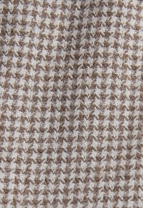 Paul Stuart Brushed Cotton Houndstooth Sport Shirt