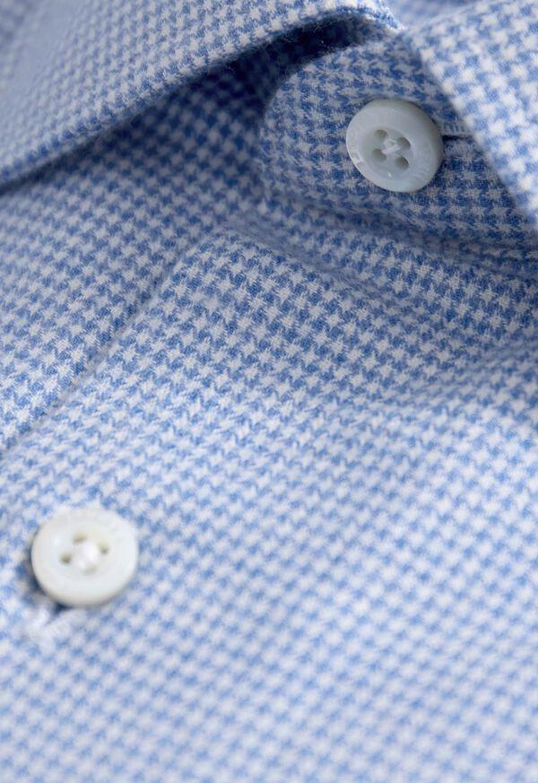 Paul Stuart Brushed Cotton Houndstooth Sport Shirt