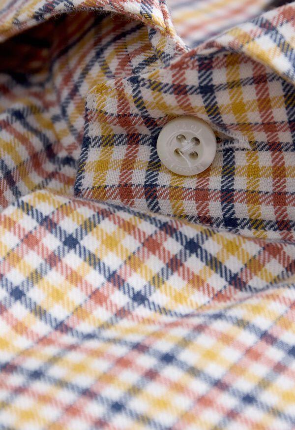 Paul Stuart Brushed Cotton Plaid Sport Shirt