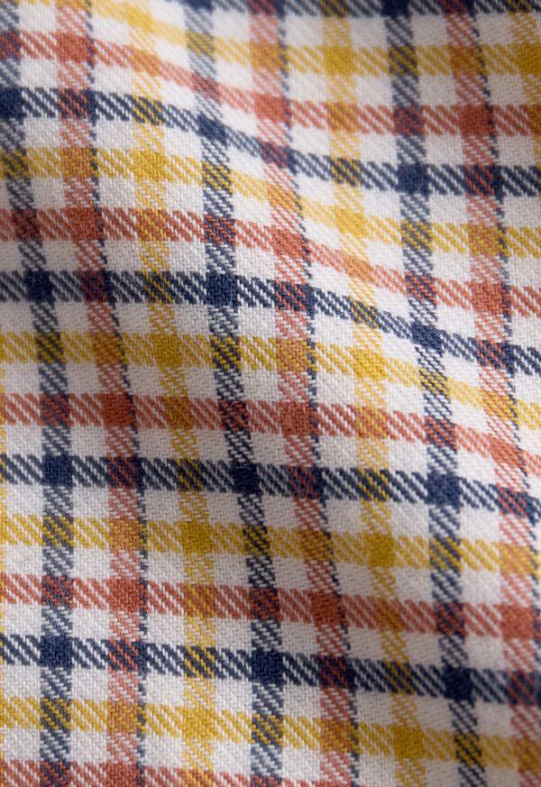 Paul Stuart Brushed Cotton Plaid Sport Shirt