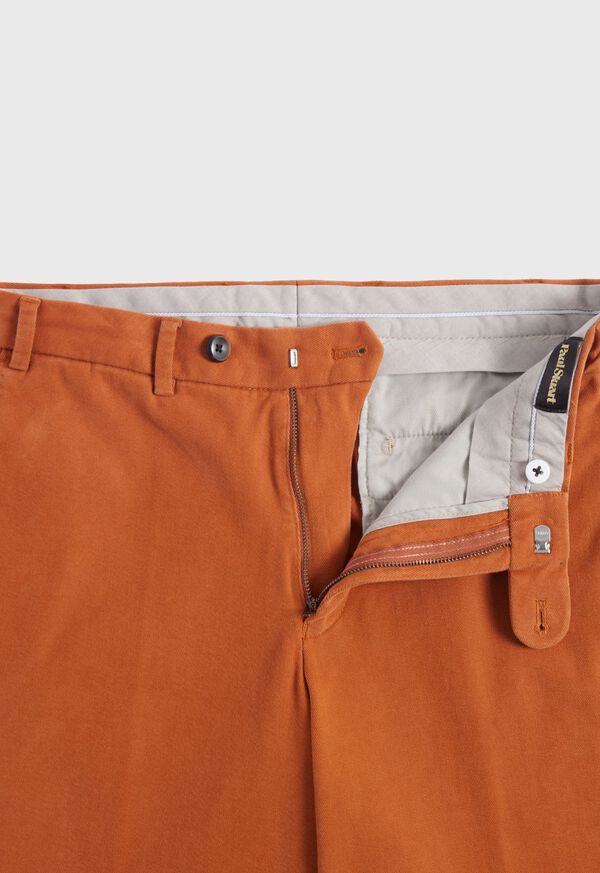 Paul Stuart Brushed Cotton Plain Front Newton Pant