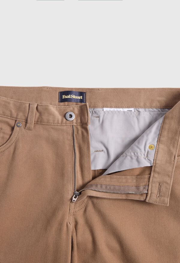 Paul Stuart Brushed Cotton Twill Five Pocket Pant