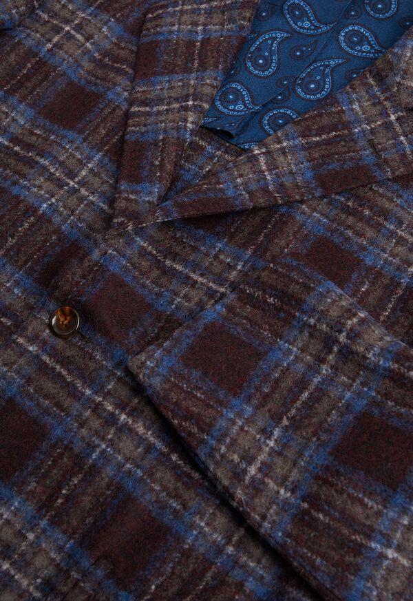 Paul Stuart Burgundy Plaid Blazer