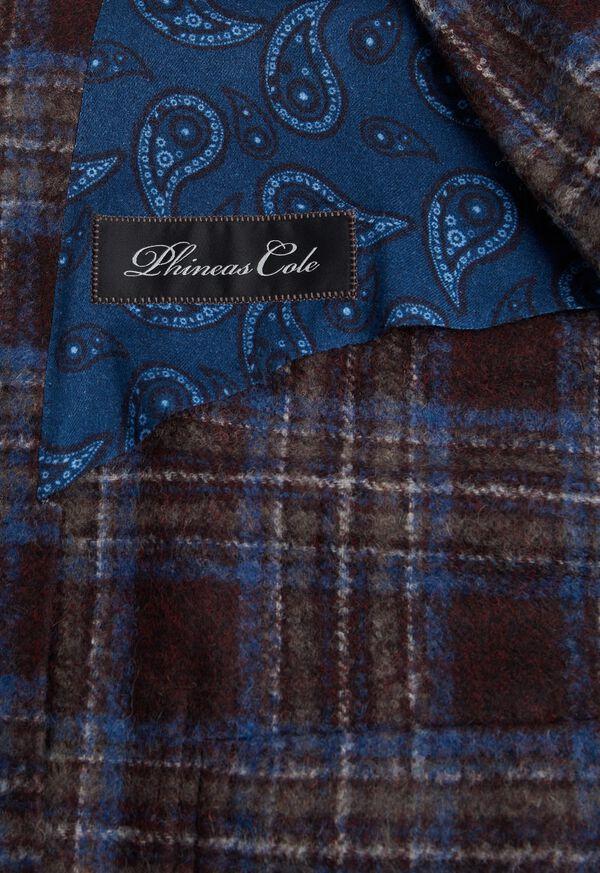 Paul Stuart Burgundy Plaid Blazer