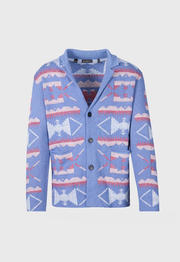 paul stuart Button Front Knit Blazer