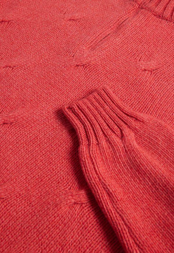 Paul Stuart Cable Cashmere Quarter Zip Sweater