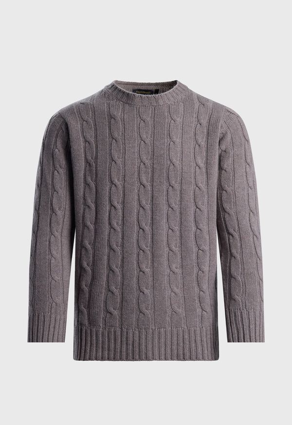 paul stuart Cashmere Cable Crewneck