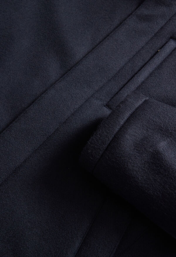 Paul Stuart Cashmere Coat With Faux Fur Collar