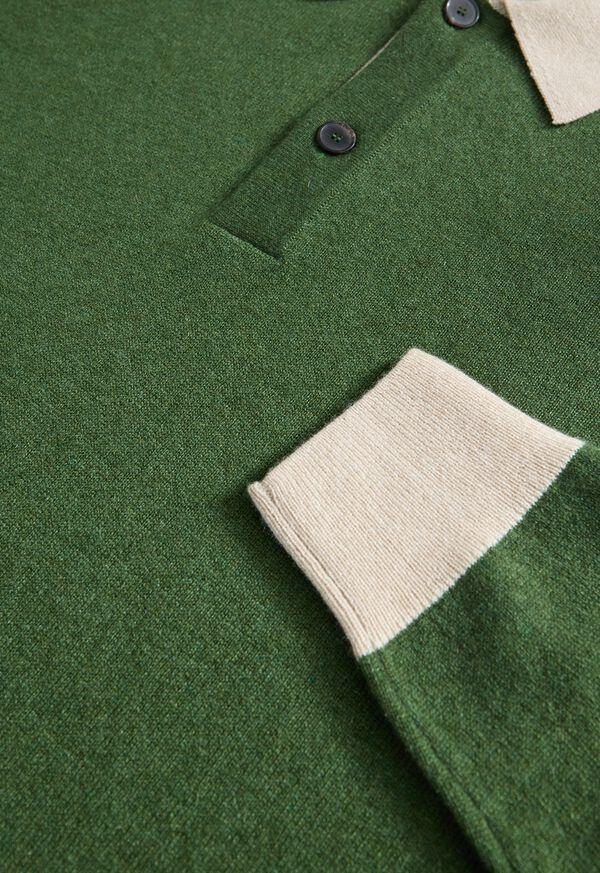 Paul Stuart Cashmere Contrast Collar Polo