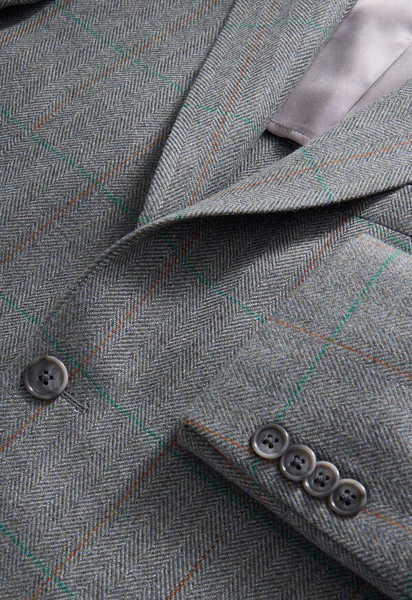 Paul Stuart Cashmere Deco Herringbone Jacket