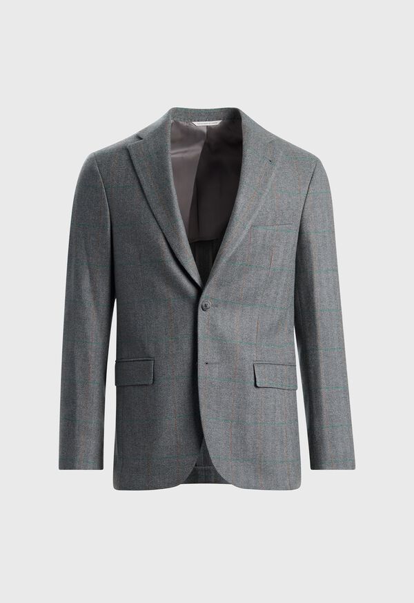 paul stuart Cashmere Deco Herringbone Jacket