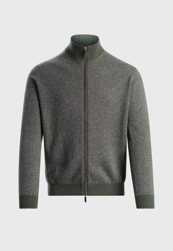 paul stuart Cashmere Full-Zip Cardigan