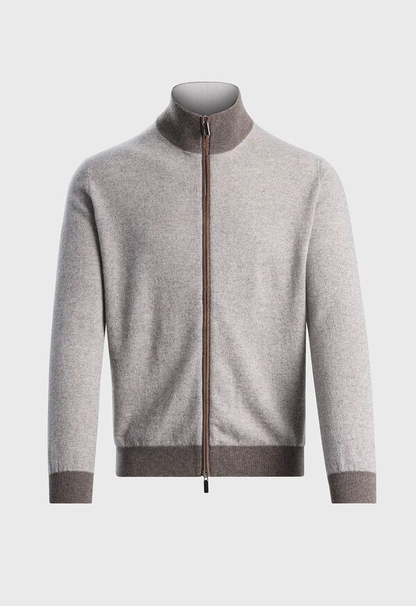 paul stuart Cashmere Full-Zip Cardigan
