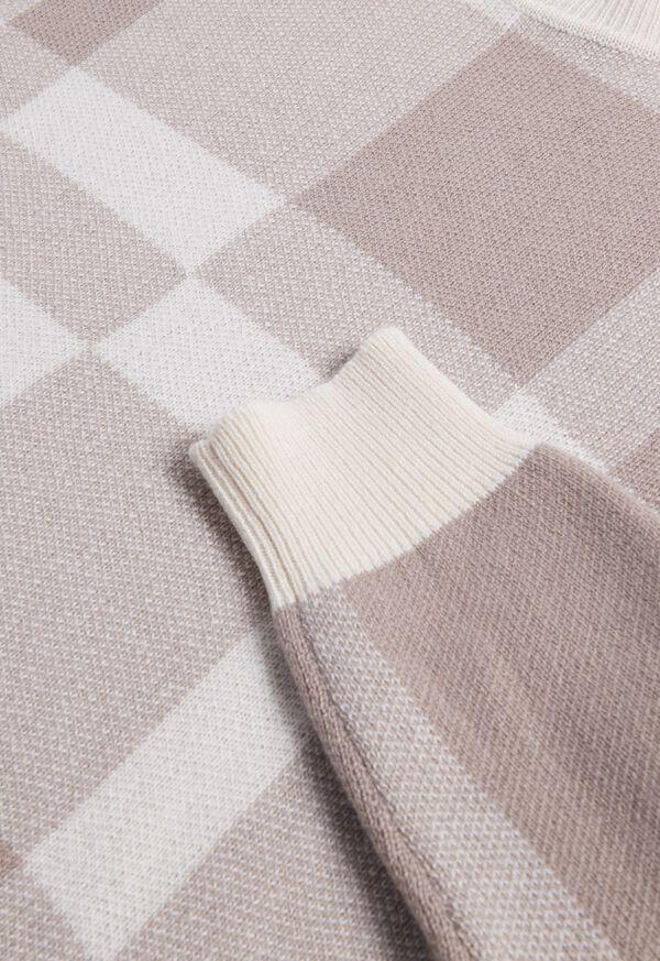 Paul Stuart Cashmere Jacquard Crewneck Sweater