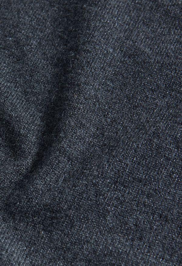 Paul Stuart Cashmere Polo With Suede Trim