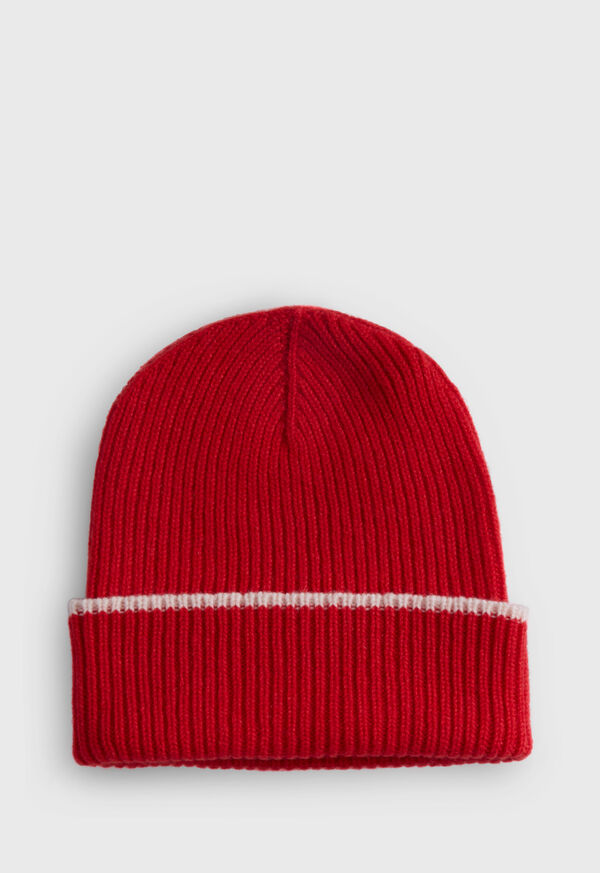 paul stuart Cashmere Ribbed Beanie