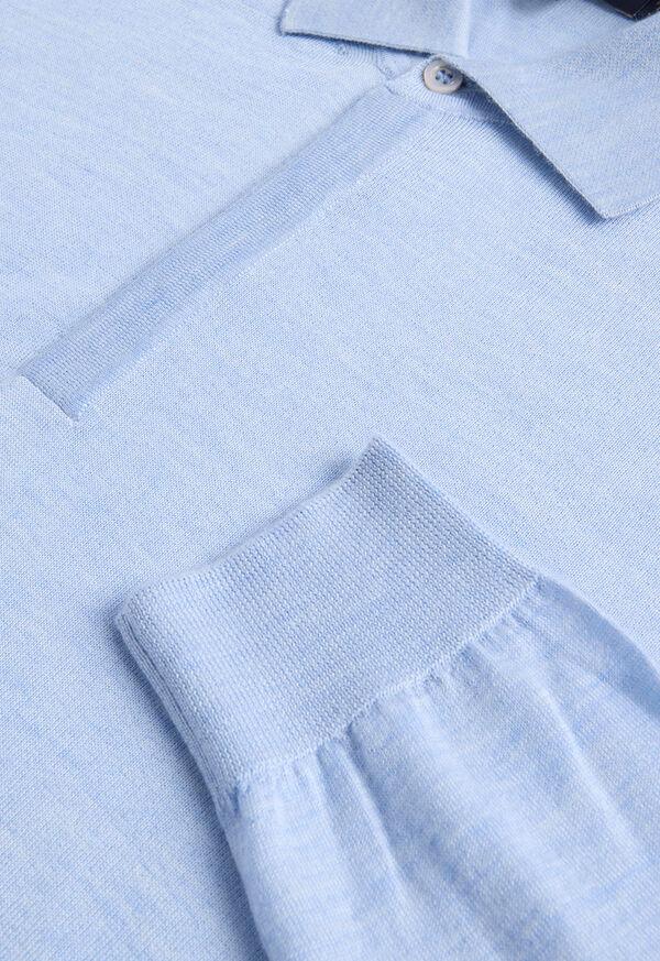 Paul Stuart Cashmere & Silk Long Sleeve Polo