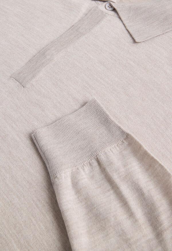 Paul Stuart Cashmere & Silk Long Sleeve Polo