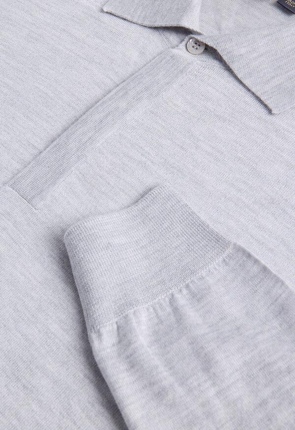 Paul Stuart Cashmere & Silk Long Sleeve Polo