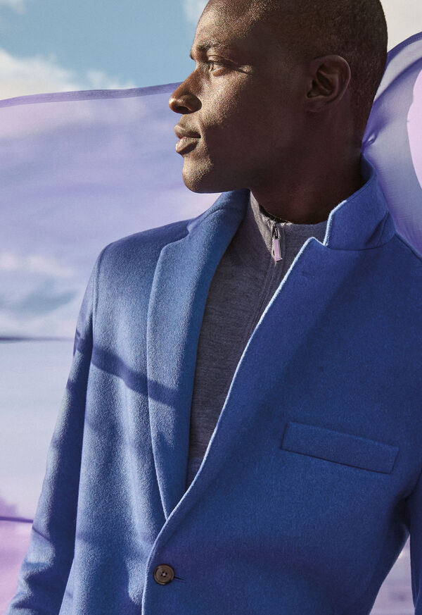 Paul Stuart Cashmere & Silk Quarter Zip Pullover