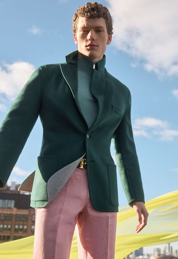 Paul Stuart Cashmere & Silk Quarter Zip Pullover