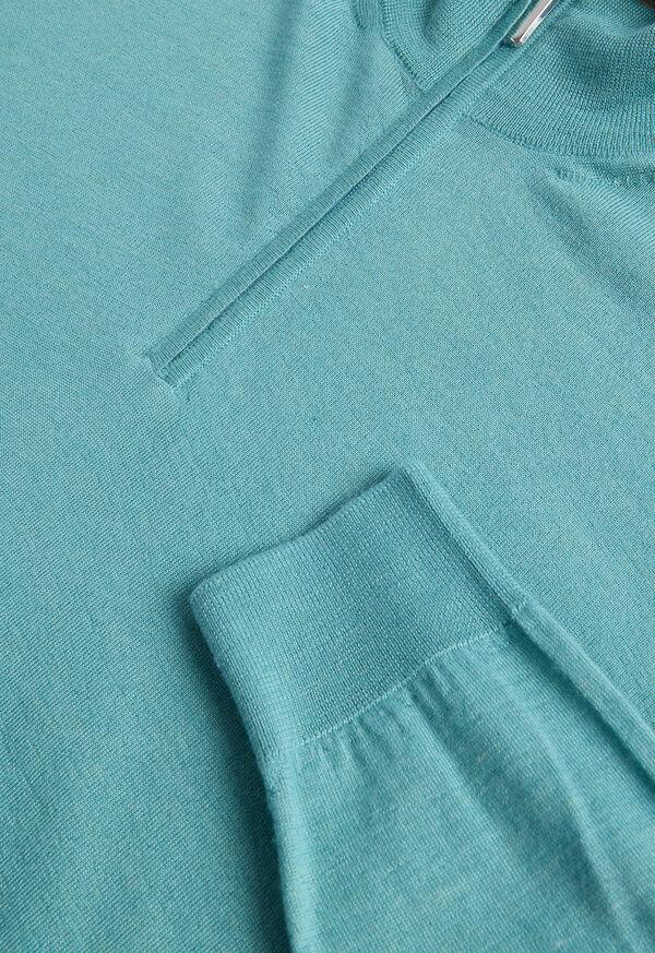 Paul Stuart Cashmere & Silk Quarter Zip Pullover