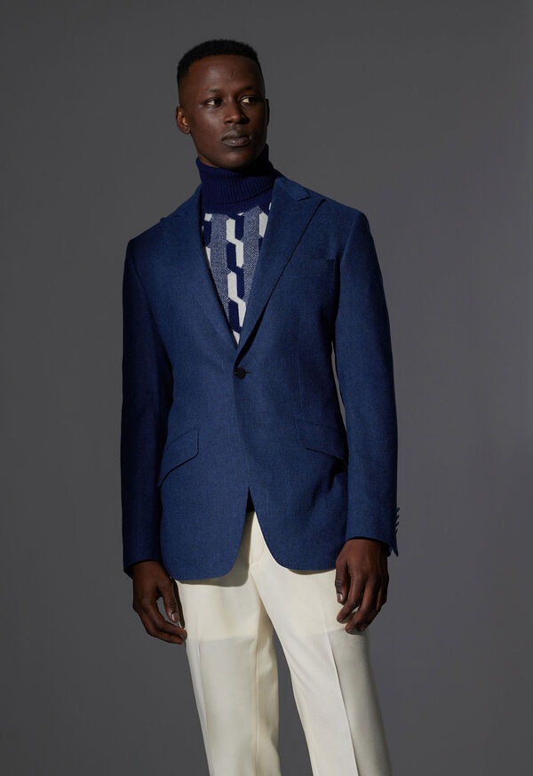 Paul Stuart Cashmere & Wool One Button Drake Jacket