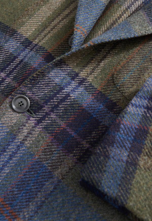 Paul Stuart Cashmere & Wool Oversize Plaid Jacket