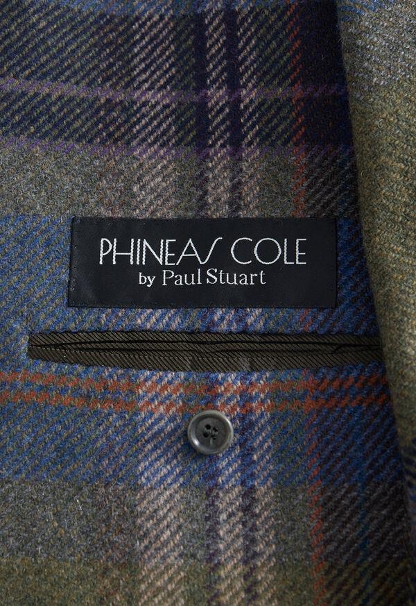 Paul Stuart Cashmere & Wool Oversize Plaid Jacket