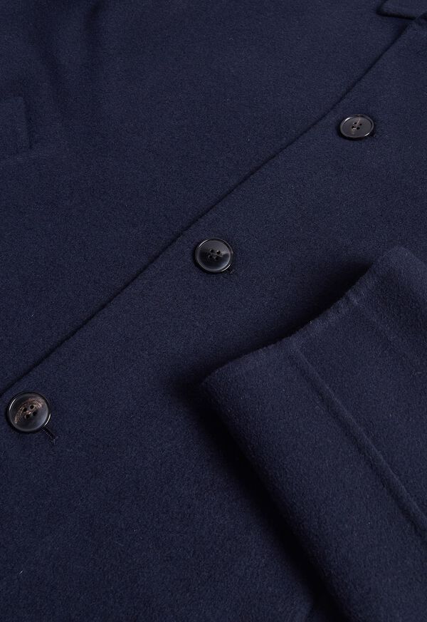 Paul Stuart Cashmere & Wool Short Overcoat
